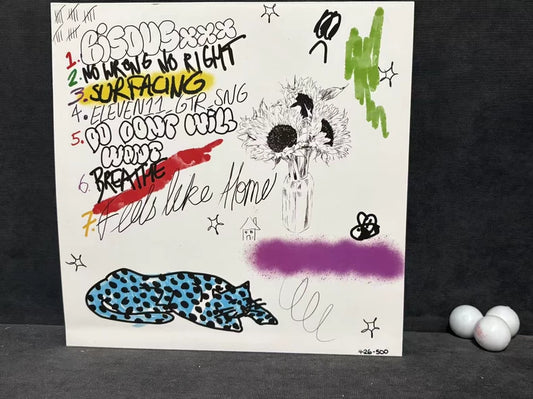 Larry Pink the Human – Mixtape – Signed Blue Splatter Vinyl (LP)