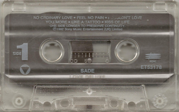 Sade – Love Deluxe – US Cassette