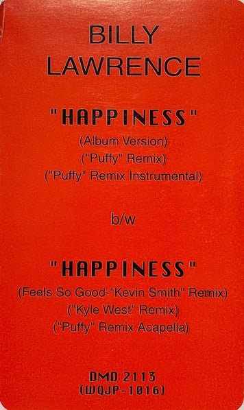 Billy Lawrence – Happiness – edition reference image