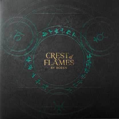 Rozen – Crest Of Flames – Gold & Black Swirl Vinyl (LP) front cover