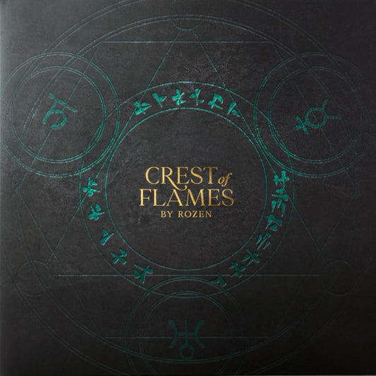 Rozen – Crest Of Flames – Gold & Black Swirl Vinyl (LP) front cover