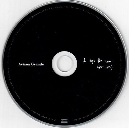 Ariana Grande K Bye For Now RSD 2CD detail