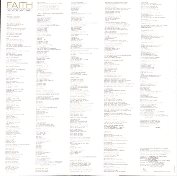 George Michael – Faith – Red & Black Marbled Vinyl (2LP)