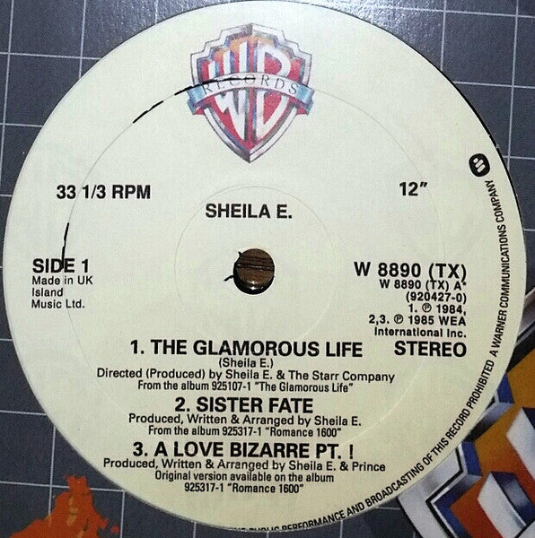Sheila E. – Special Medley Of "The Glamorous Life" "Sister Fate" "A Love Bizarre" – edition reference image