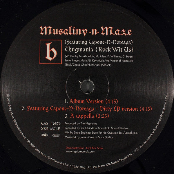 Musaliny-N-Maze – Thugmania (Rock Wit Us) – edition reference image