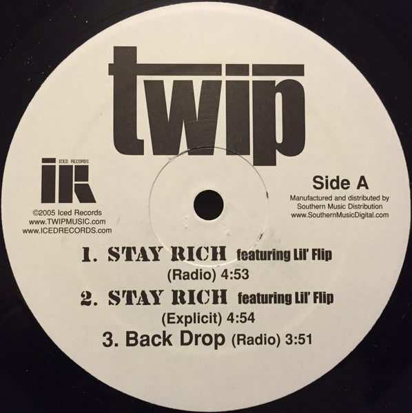 Twip – Stay Rich / The Joint (Let's Go) – edition reference image