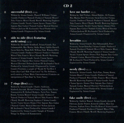 Ariana Grande K Bye For Now RSD 2CD interior
