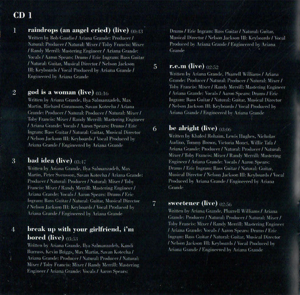 Ariana Grande K Bye For Now RSD disc one
