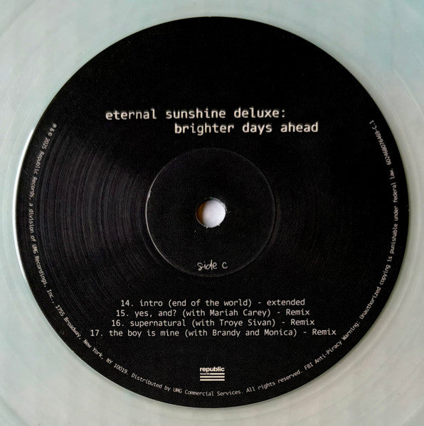 Ariana Grande Eternal Sunshine Deluxe 2LP booklet