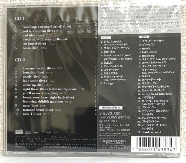 Ariana Grande – K Bye For Now (Swt Live) – Japan 2CD — image 4