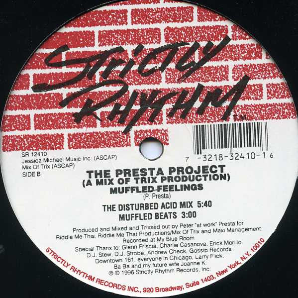 The Presta Project – Get Up / Muffled Feelings – 12-inch – release reference 2