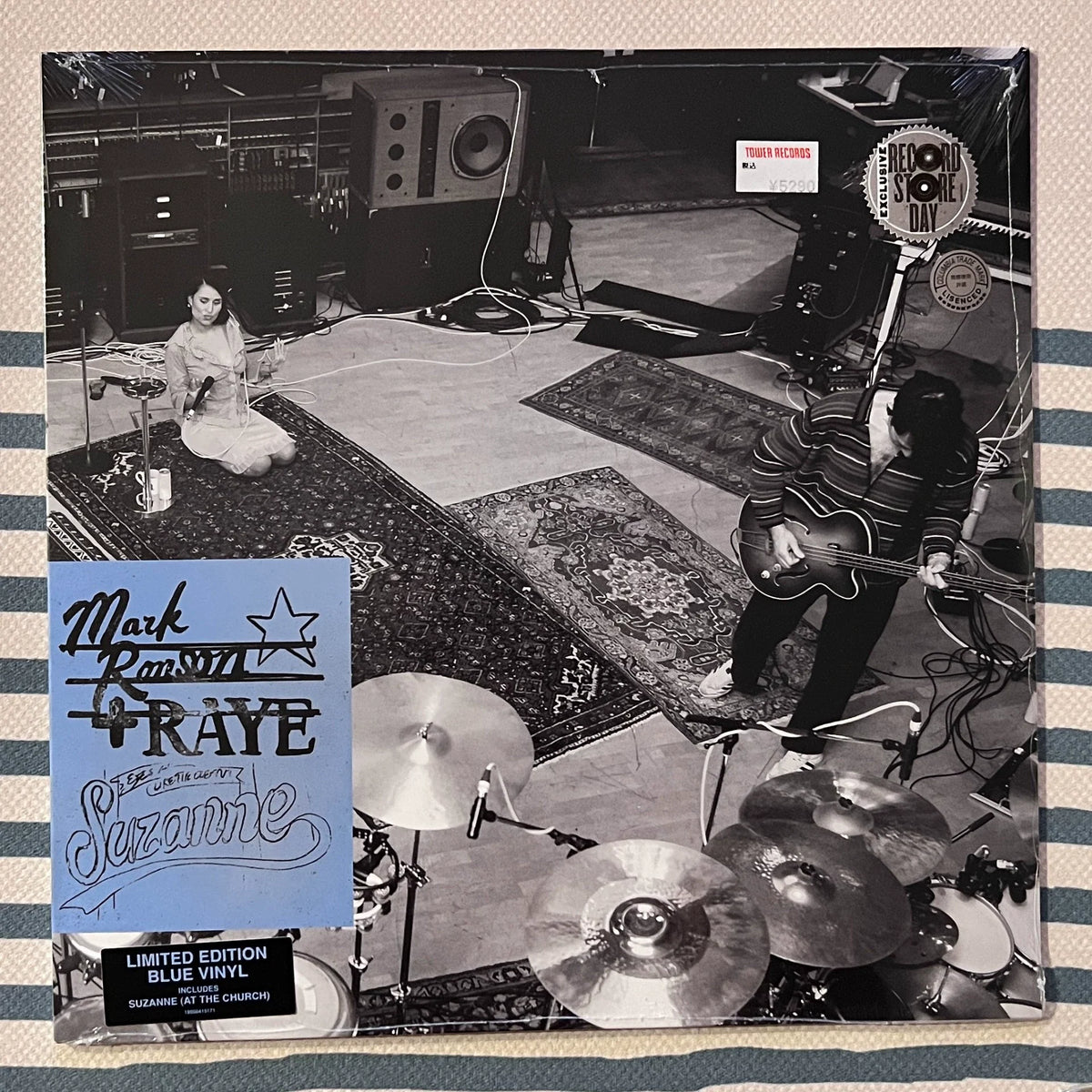 Seller photograph: RAYE / Mark Ronson — Suzanne | Blue Vinyl