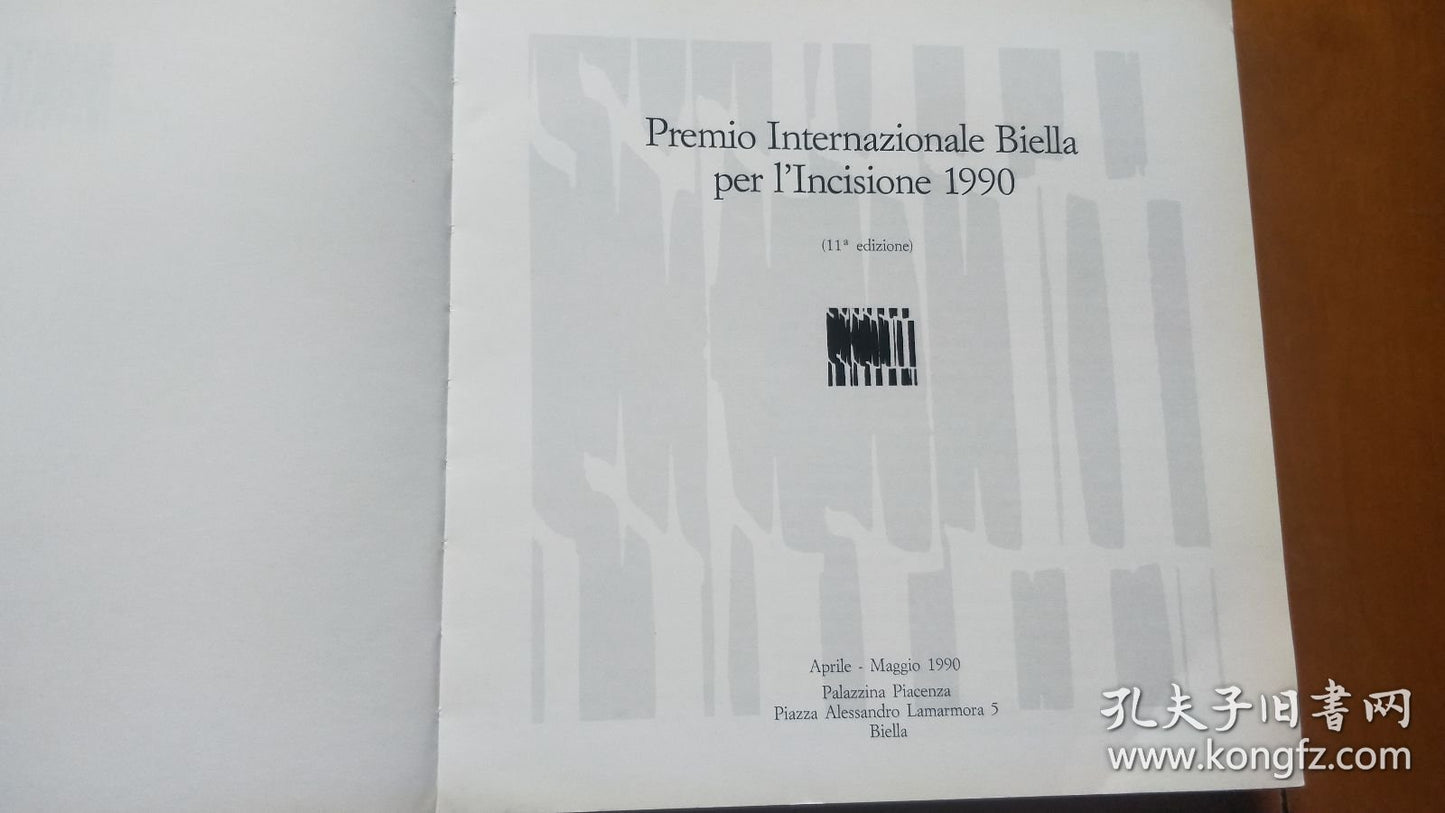 Premio Internazionale Biella per L’Incisione 1990 — Printmaking Prize Catalogue
