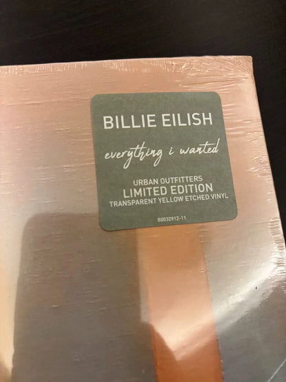 Billie Eilish Everything I Wanted yellow vinyl actual item