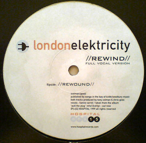 London Elektricity – Rewind / Rewound – 1, Vinyl, 12", 33 ⅓ RPM