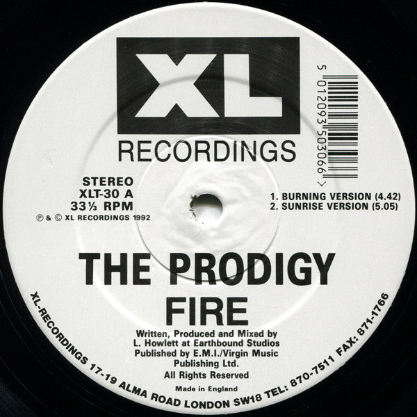 The Prodigy – Fire • Jericho – edition reference image