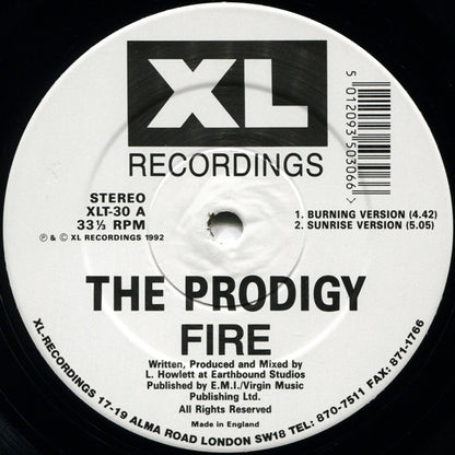 The Prodigy – Fire • Jericho – edition reference image