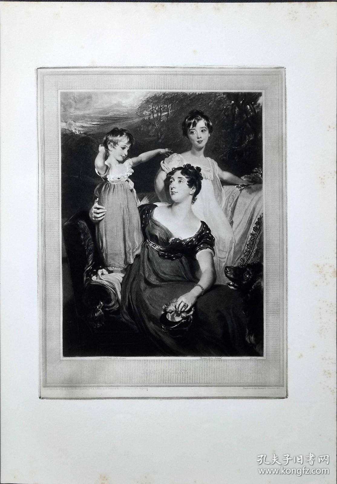 Thomas Lawrence — Lady Acland with Her Two Sons, 1922 Photogravure 158/300