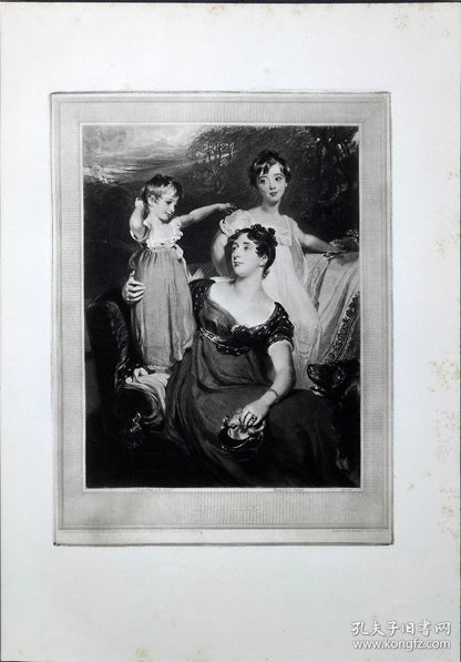 Thomas Lawrence — Lady Acland with Her Two Sons, 1922 Photogravure 158/300