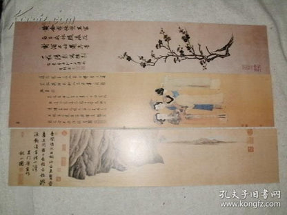 Tang Yin Paintings - Eight Joined-Postcard Sets, 1990s