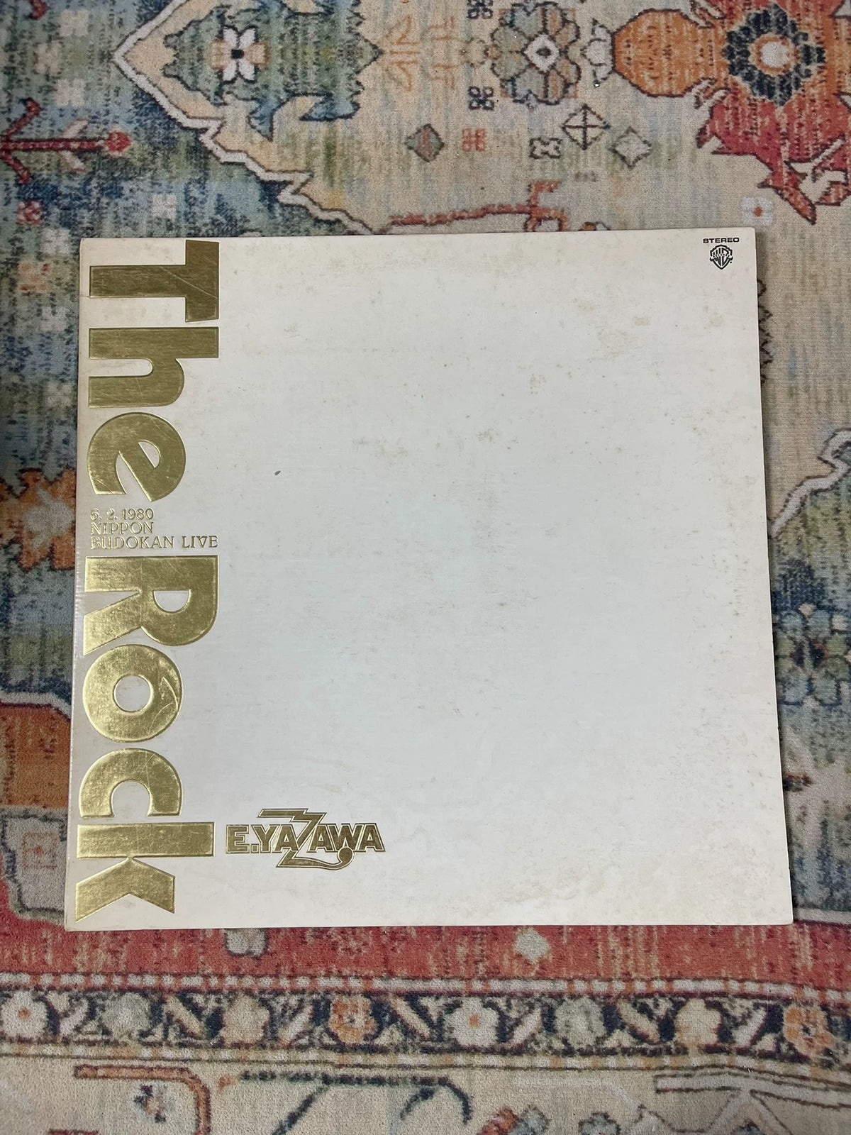 Eikichi Yazawa - The Rock 6.2.1980 Nippon Budokan Live actual Japanese vinyl cover