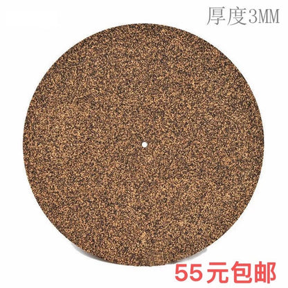12-inch Natural Cork Turntable Platter Mat — 3 mm (Light Cork)