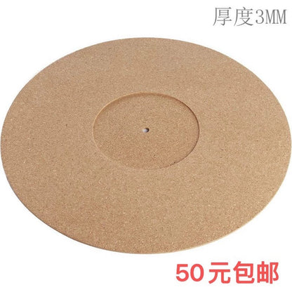 12-inch Natural Cork Turntable Platter Mat — 3 mm (Light Cork)