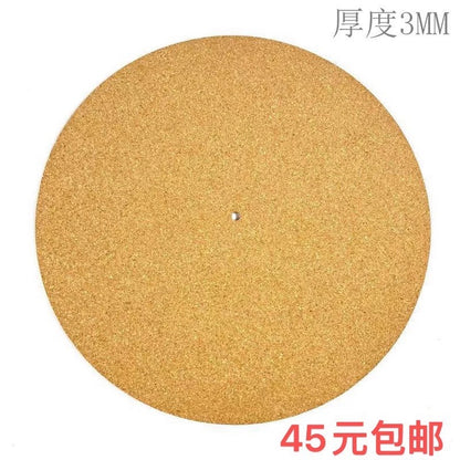 12-inch Natural Cork Turntable Platter Mat — 3 mm (Light Cork)
