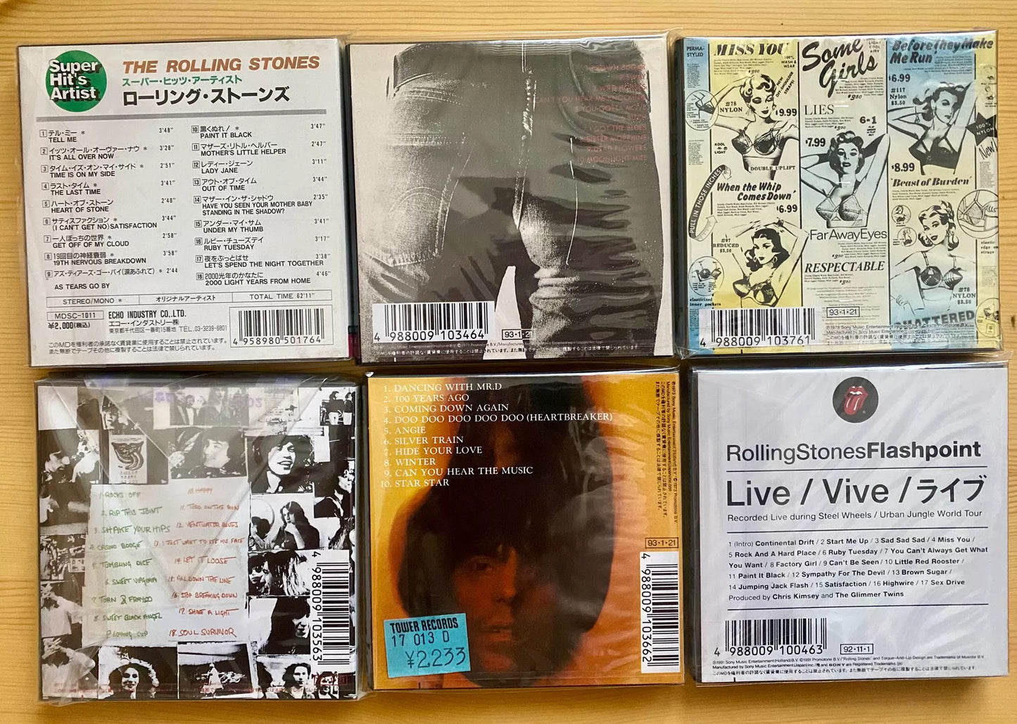 The Rolling Stones – Complete Japanese MiniDisc Collection – 6 MD Set