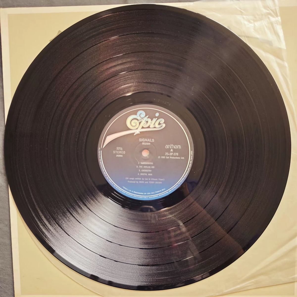Rush Signals Japanese Epic record label