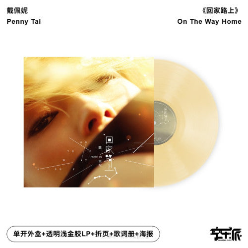 戴佩妮《回家路上》金曲创作天后2011年专辑/Penny Tai - On The Way Home（透明浅金胶LP）