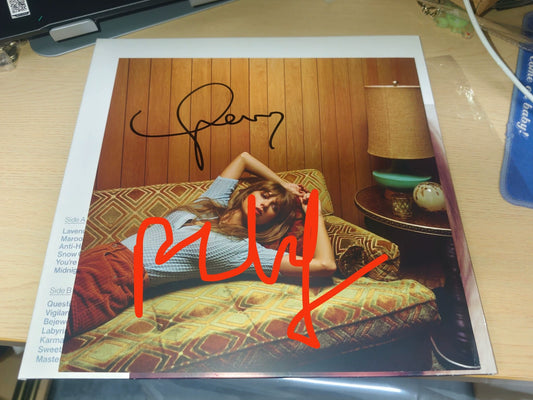 Taylor Swift – Midnights – Moonstone Blue Vinyl LP with Signed Insert