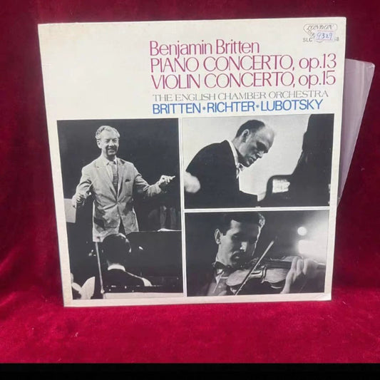 Benjamin Britten / Sviatoslav Richter / Mark Lubotsky – Britten: Piano Concerto & Violin Concerto – Japan LP actual item
