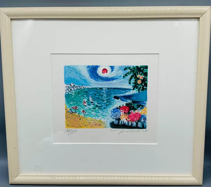 Hirano Rinto — Seaside Landscape, Signed Limited Print 192/350