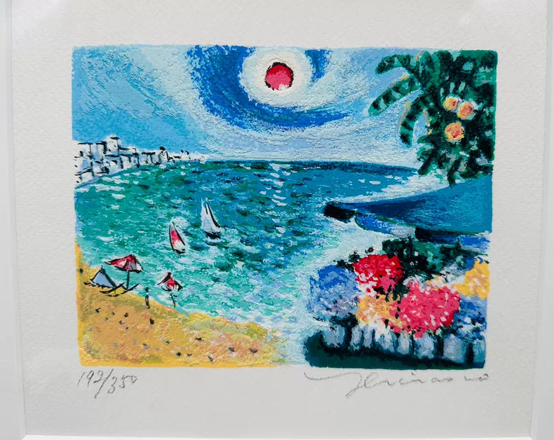 Hirano Rinto — Seaside Landscape, Signed Limited Print 192/350