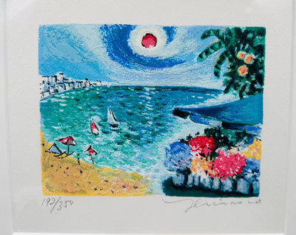 Hirano Rinto — Seaside Landscape, Signed Limited Print 192/350