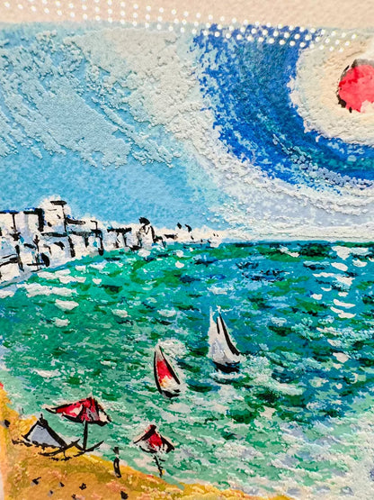 Hirano Rinto — Seaside Landscape, Signed Limited Print 192/350
