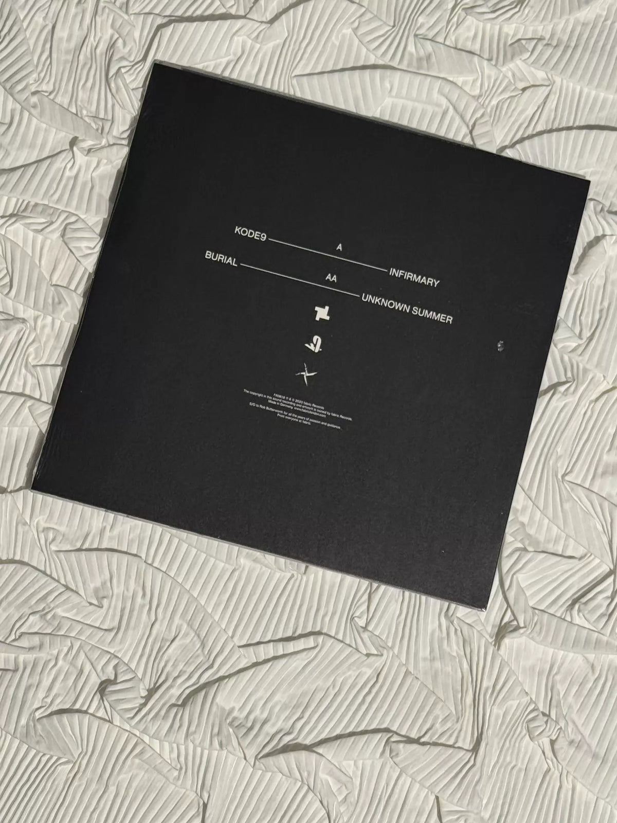 Kode9 / Burial – Infirmary – Clear Vinyl (12-inch) – photo 3