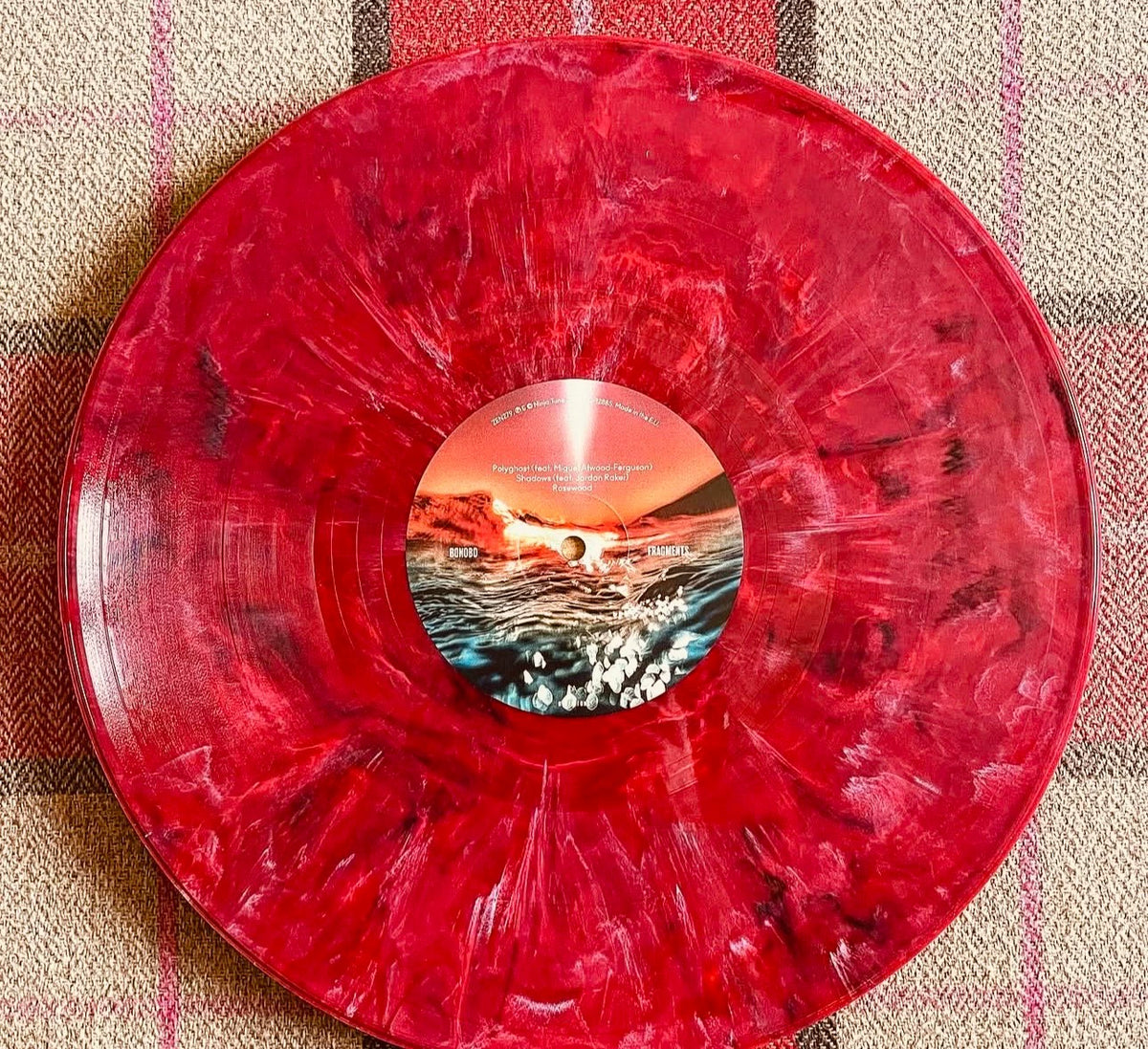 Bonobo – Fragments – Red Marble Vinyl with Signed Art Card (2LP) – photo 2