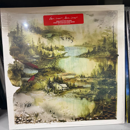 Bon Iver – Bon Iver, Bon Iver – UO White & Blue Swirl Vinyl