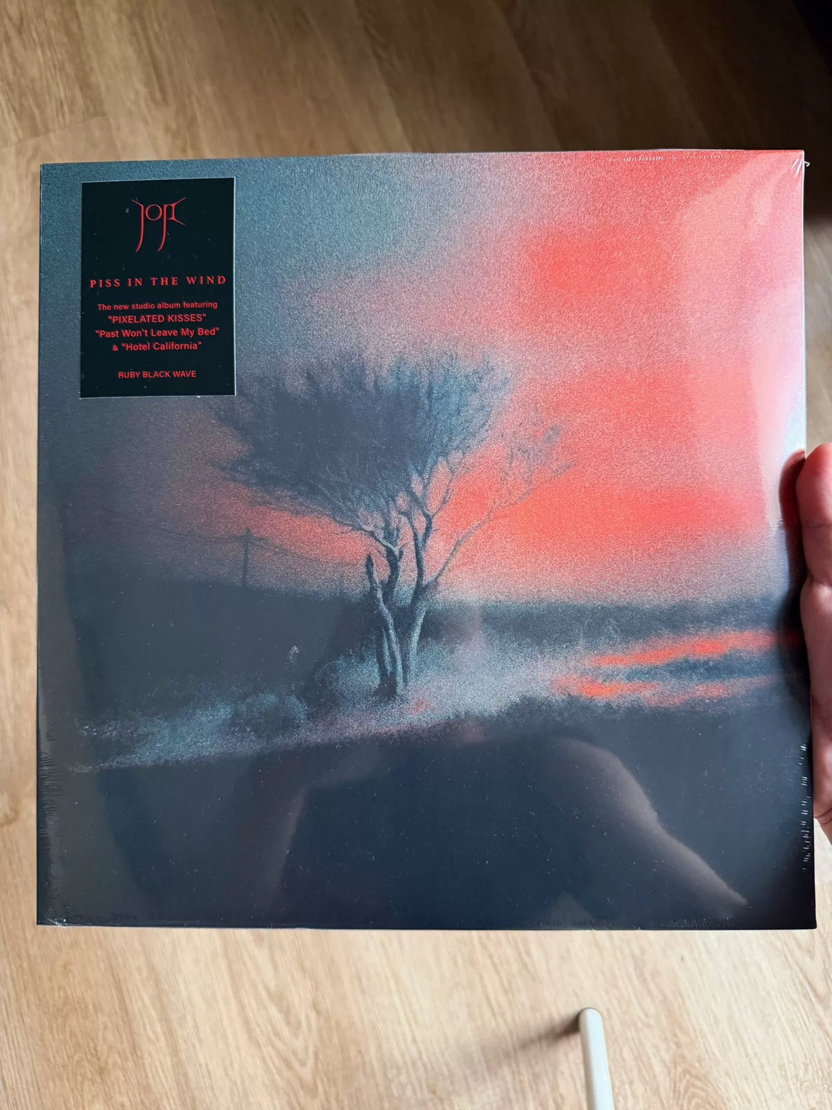Joji — Piss in the Wind — Black & Red Wave Vinyl — photo 4