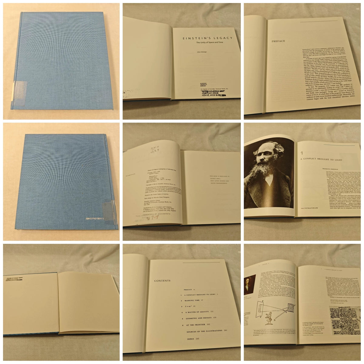 Julian Schwinger – Einstein's Legacy: The Unity of Space and Time – Hardcover – photograph 3